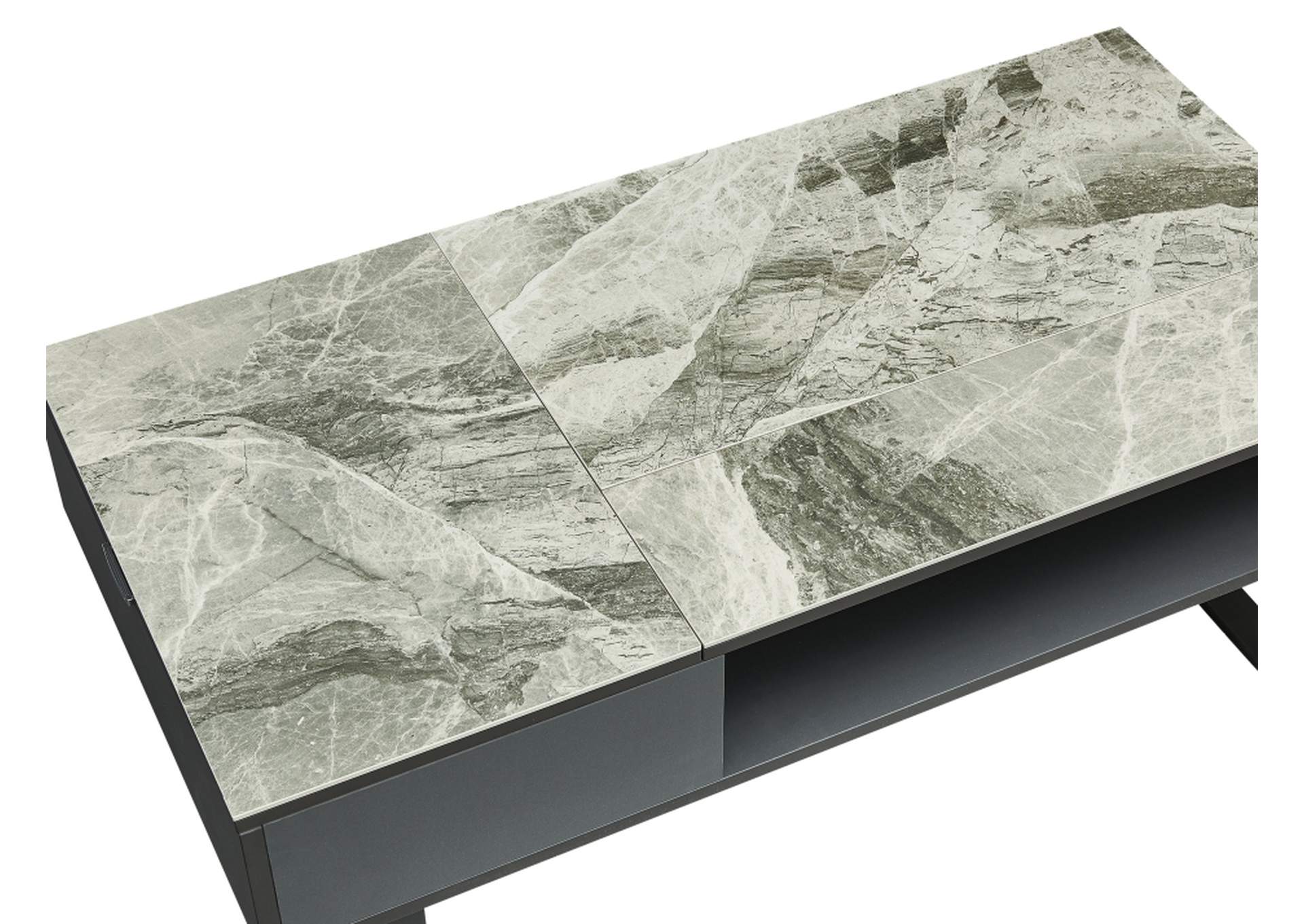 1388 Coffee Table with Storage Grey SET image 6