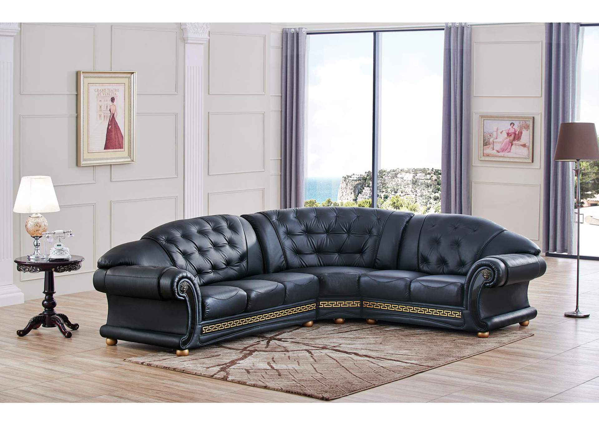 Apolo Sectional Black SET image 1