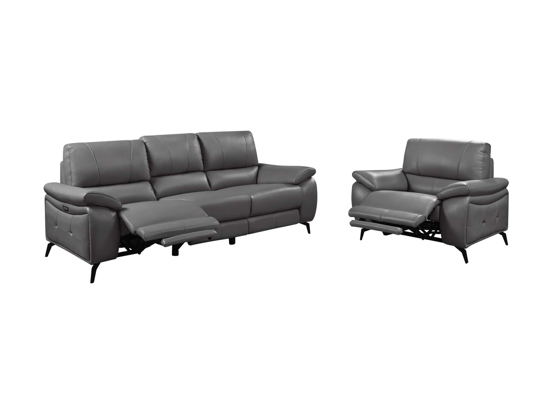 2934 Dark Grey with Electric Recliners SET image 5