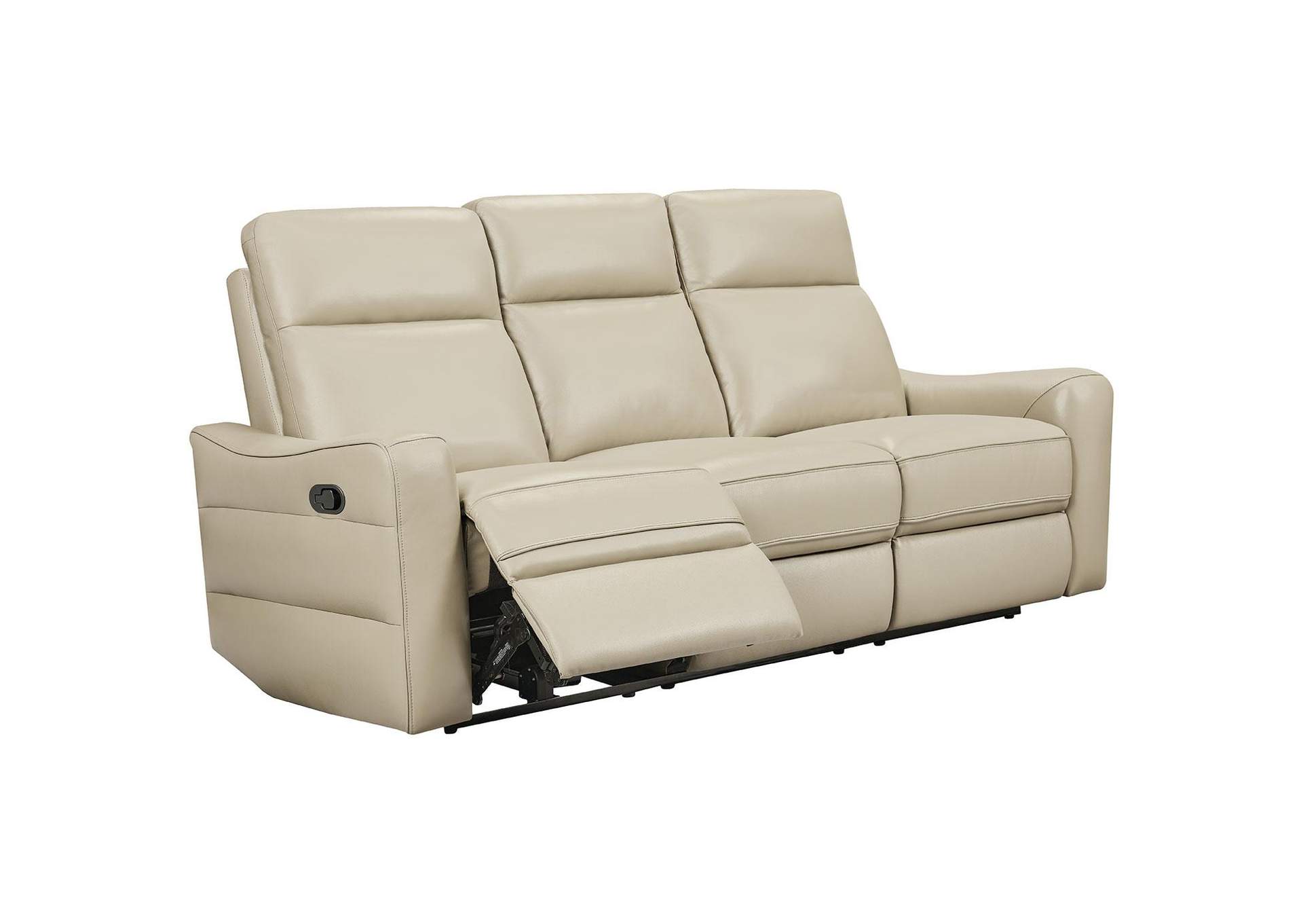 3517 Cream Sofa w/ manual recliners image 1