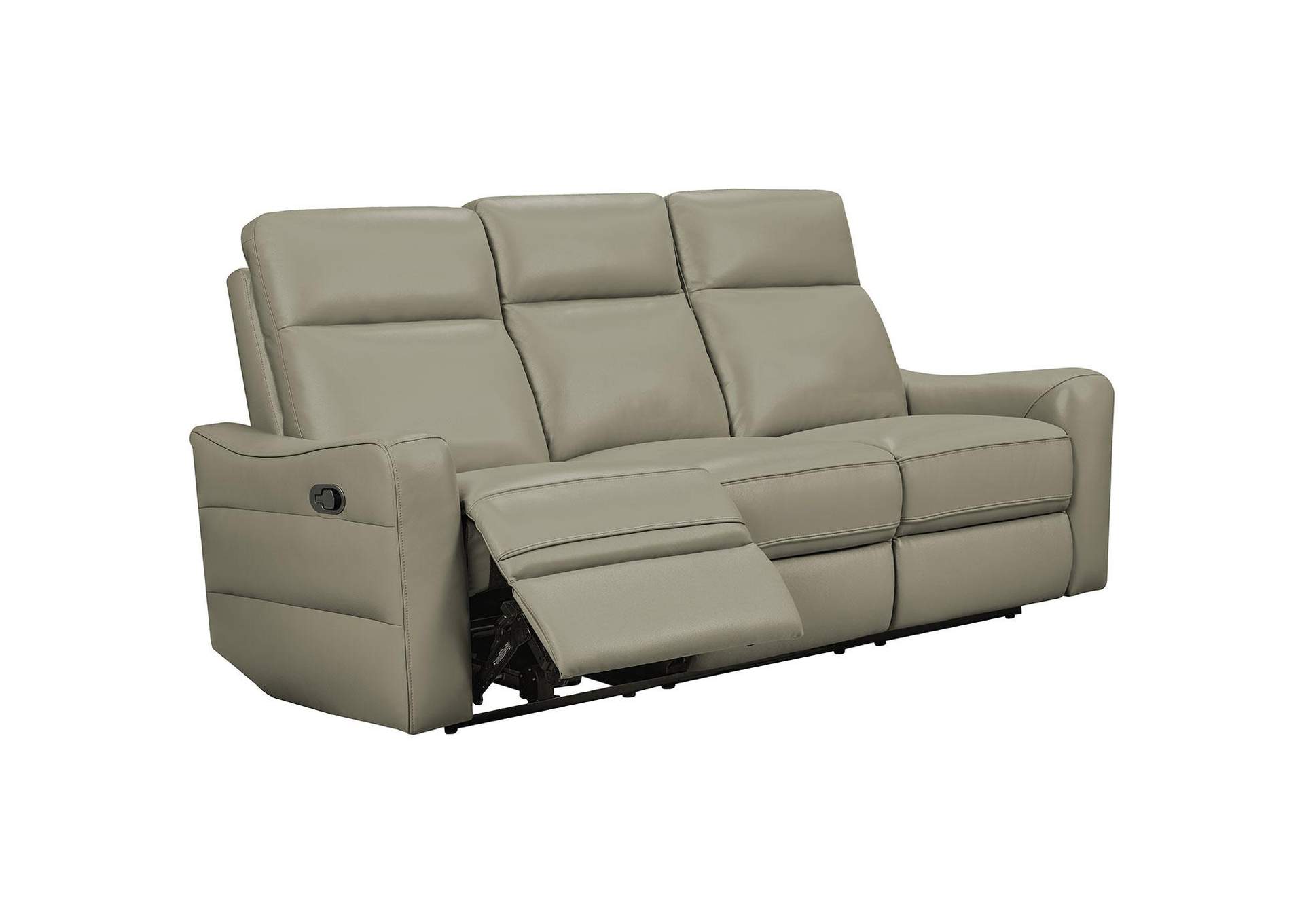 3517 Grey Sofa w/ manual recliners image 1