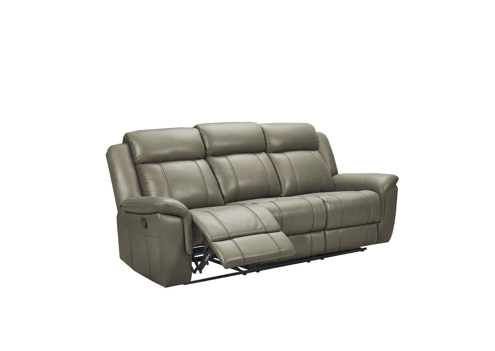 9015 Grey Sofa w/ manual recliners image 1