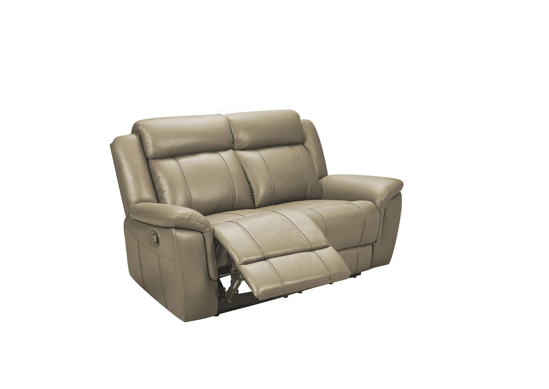 9015 Taupe Loveseat w/ manual recliner image 1