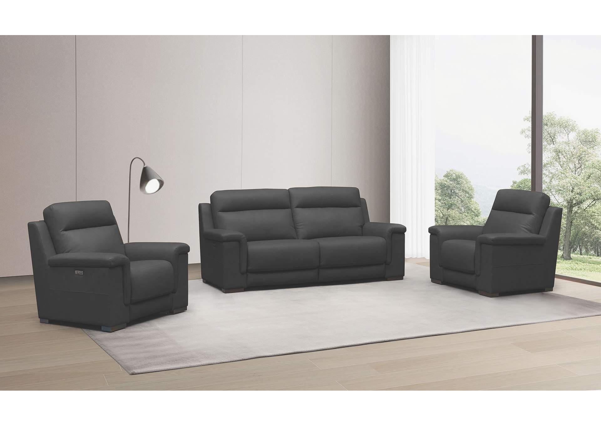 H0728-black Power Recliner SET SET image 1