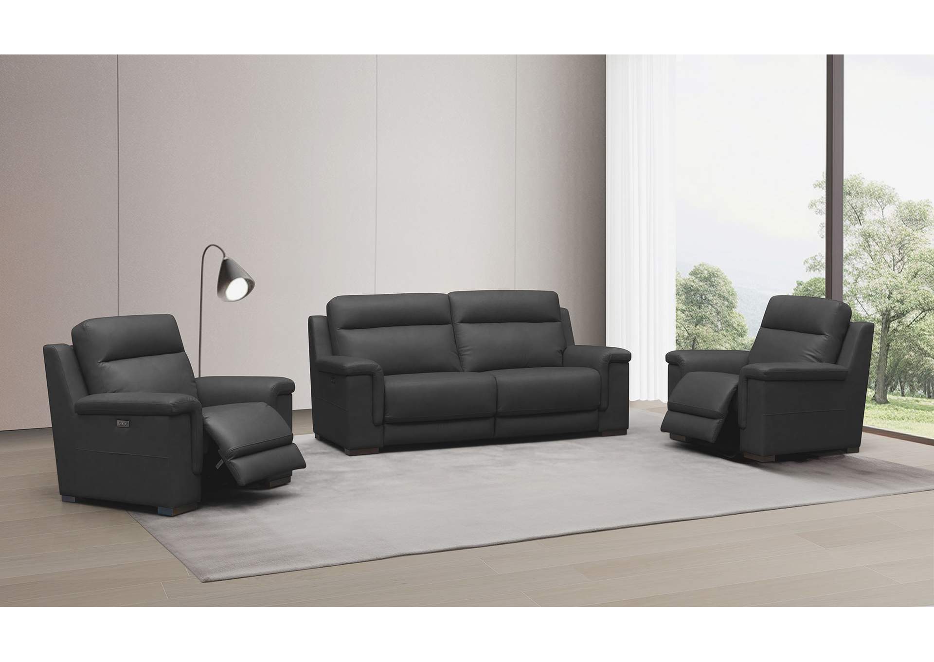 H0728-black Power Recliner SET SET image 3