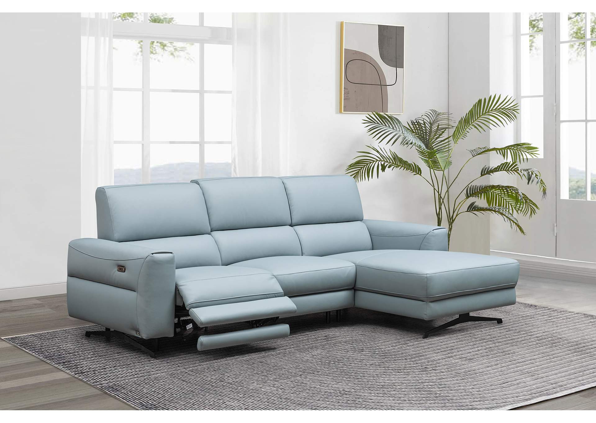 Rg19141a Sectional with Recliner SET image 3