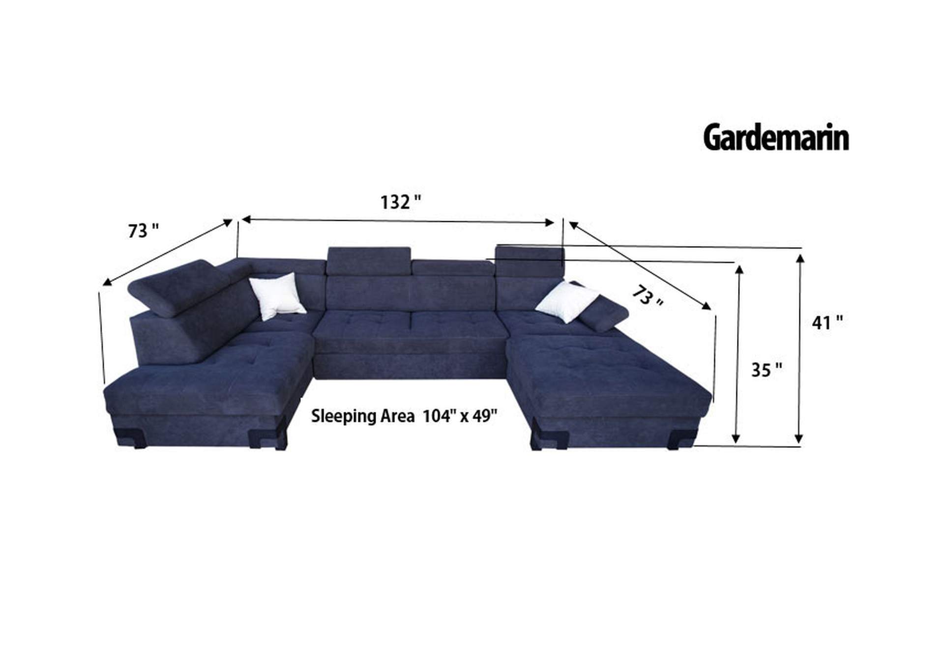 Gardemarin Sectional with Bed & Storage SET image 6
