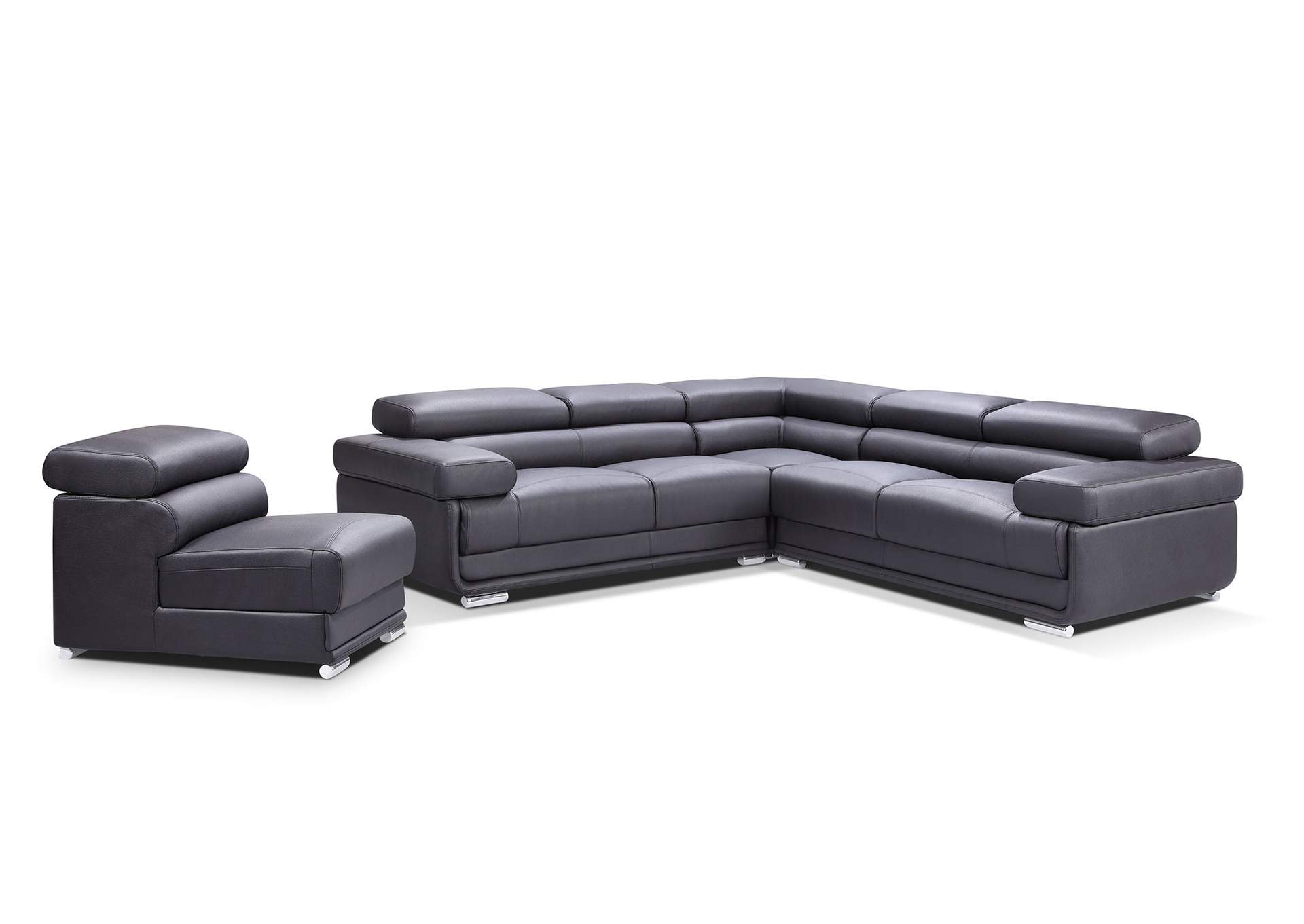 2119 Sectional Black SET image 5