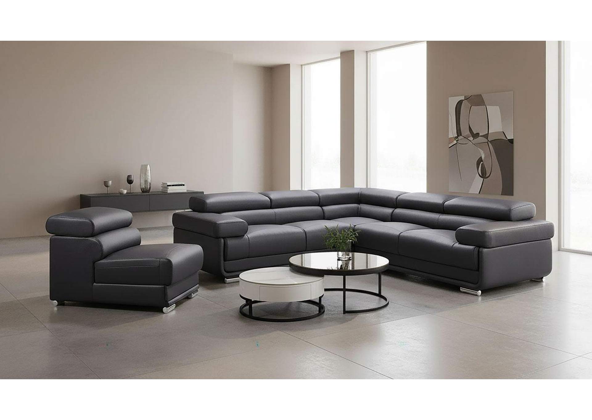 2119 Sectional Black image 1