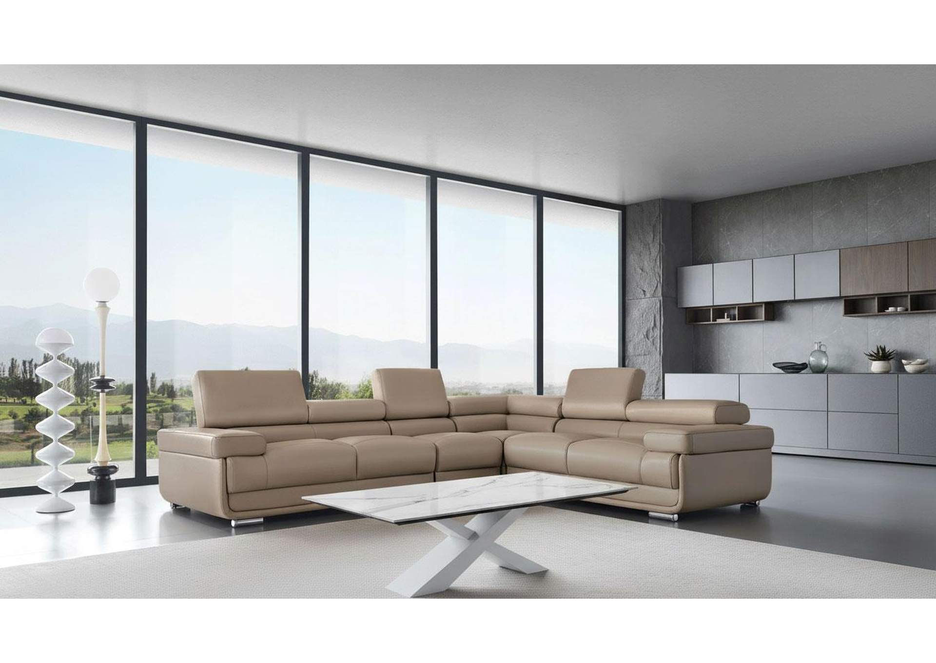 2119 Sectional - Cream Beige image 1
