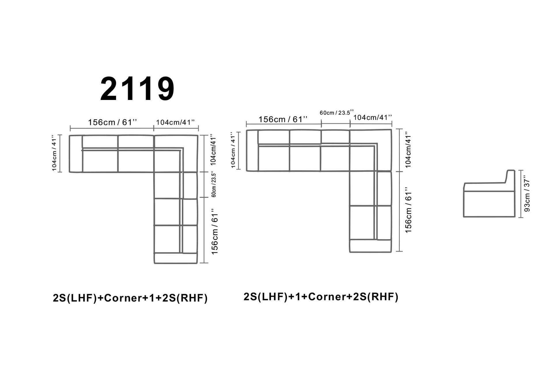 2119 Sectional Beige SET image 6