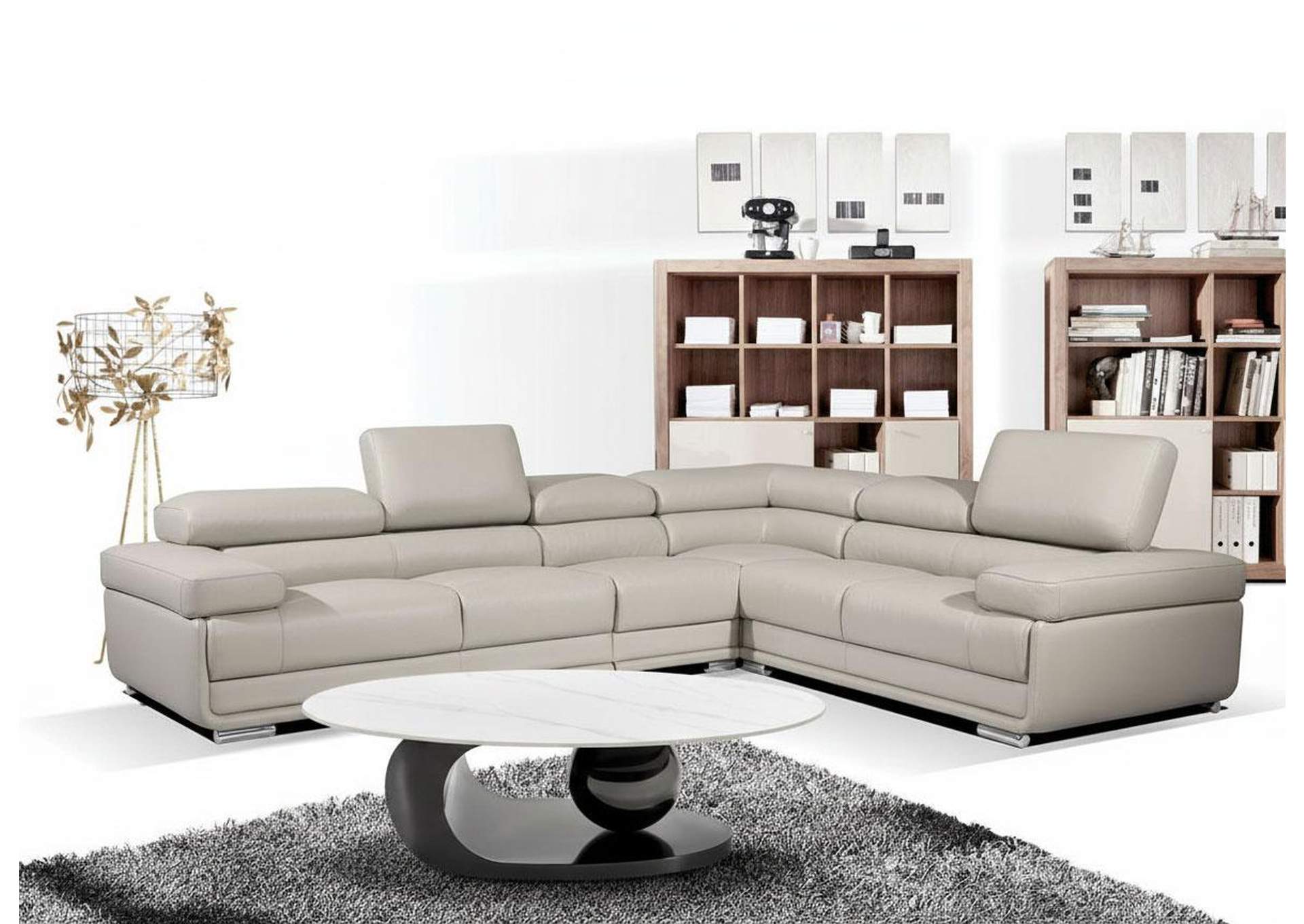 2119 Sectional - Light Grey image 1