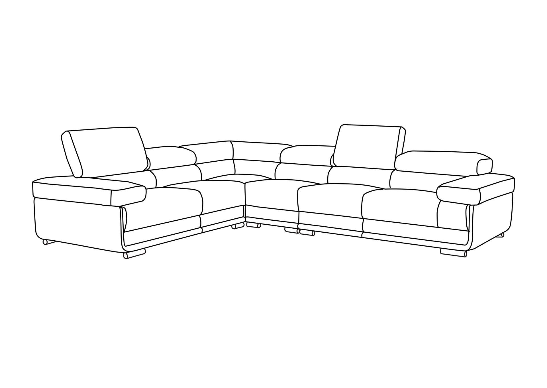 2119 Sectional White SET image 4