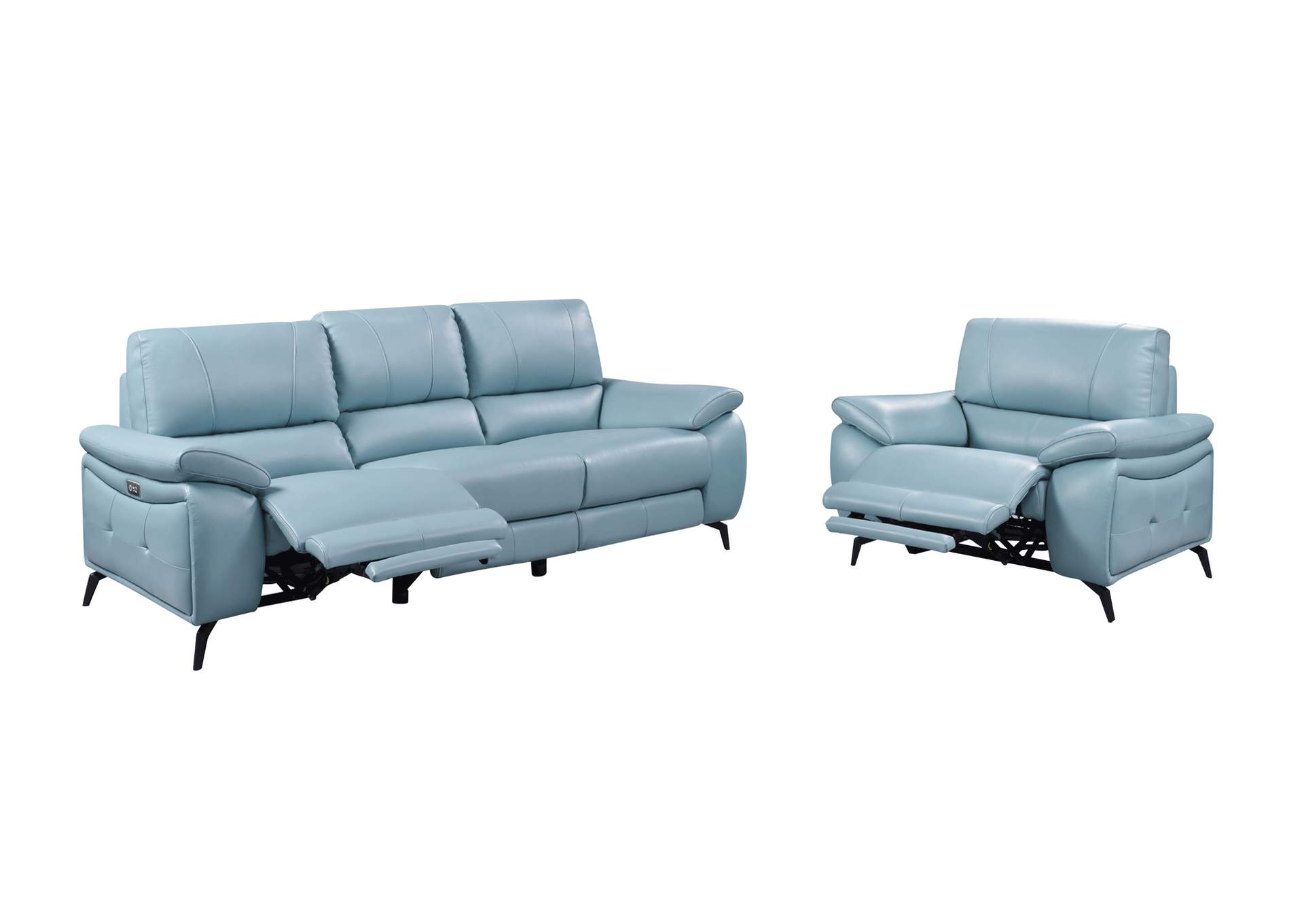 2934 Blue with Electric Recliners SET image 9