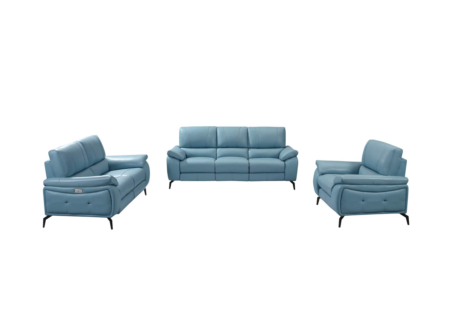2934 Blue with Electric Recliners SET image 10