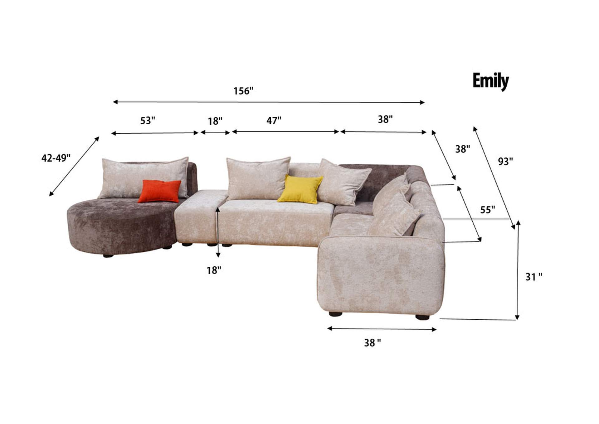 Emily Modular Sectional SET image 5
