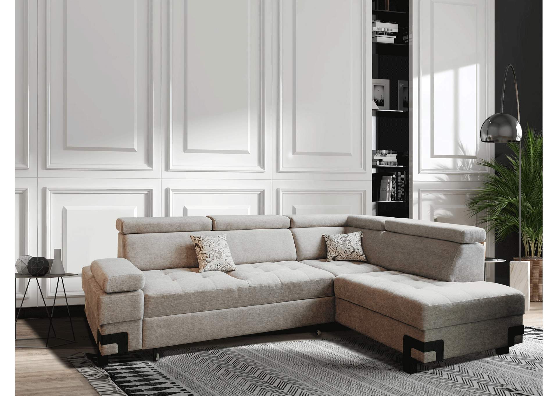 Garda Sectional with Bed And Storage SET image 1