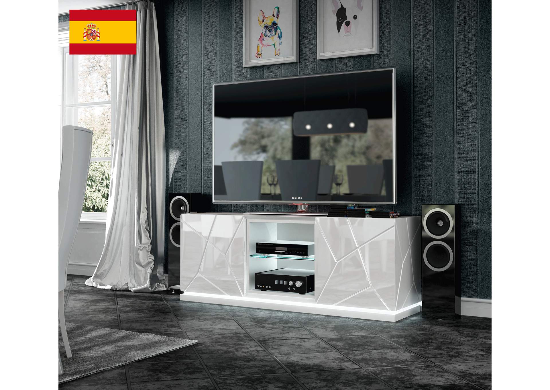 Kiu Tv Base with Light SET image 1