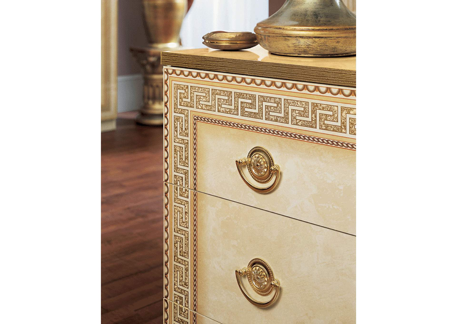 Aida Ivory Bedroom with Gold, Camel Group Italy SET image 4