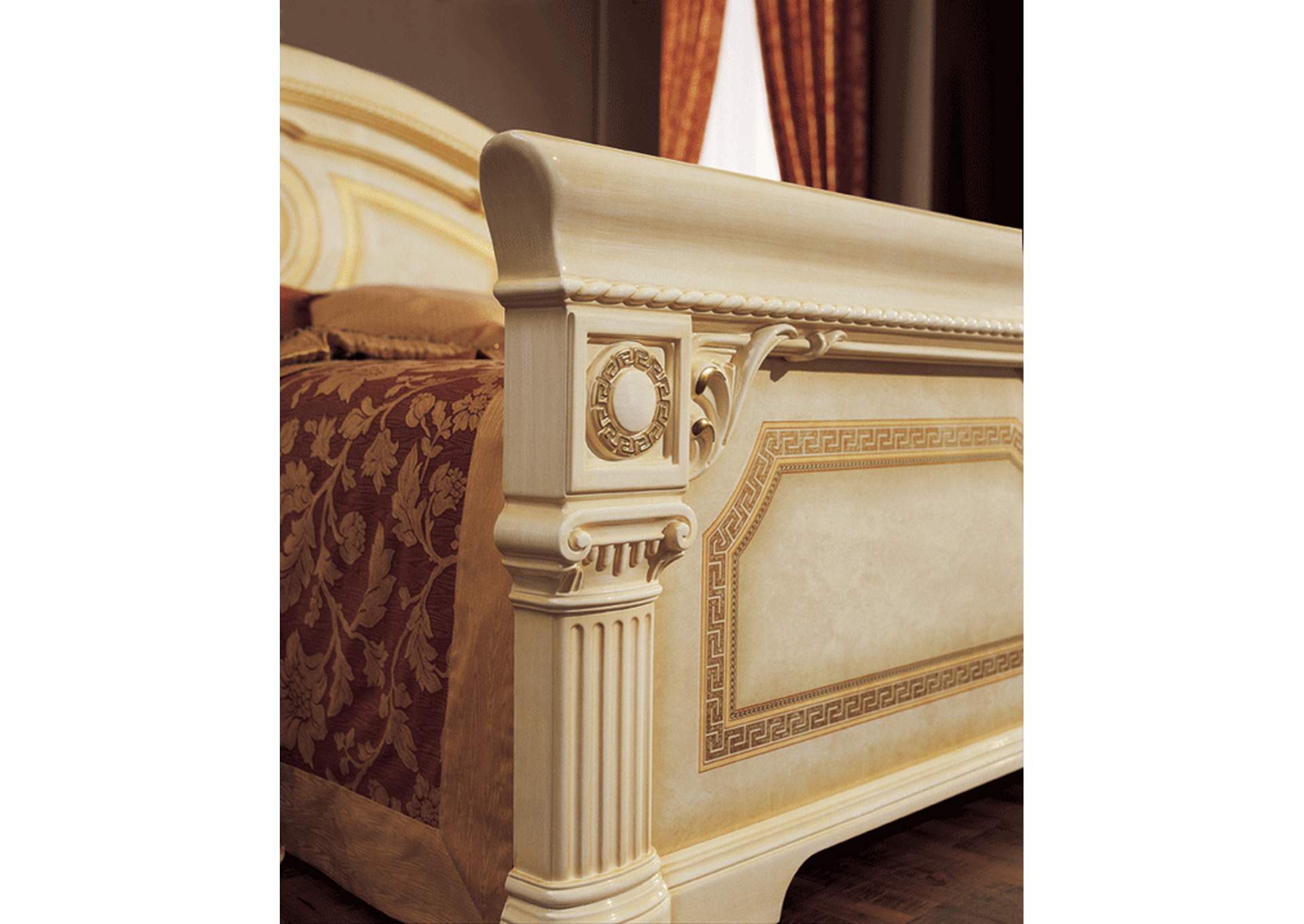 Aida Ivory Bedroom with Gold, Camel Group Italy SET image 3