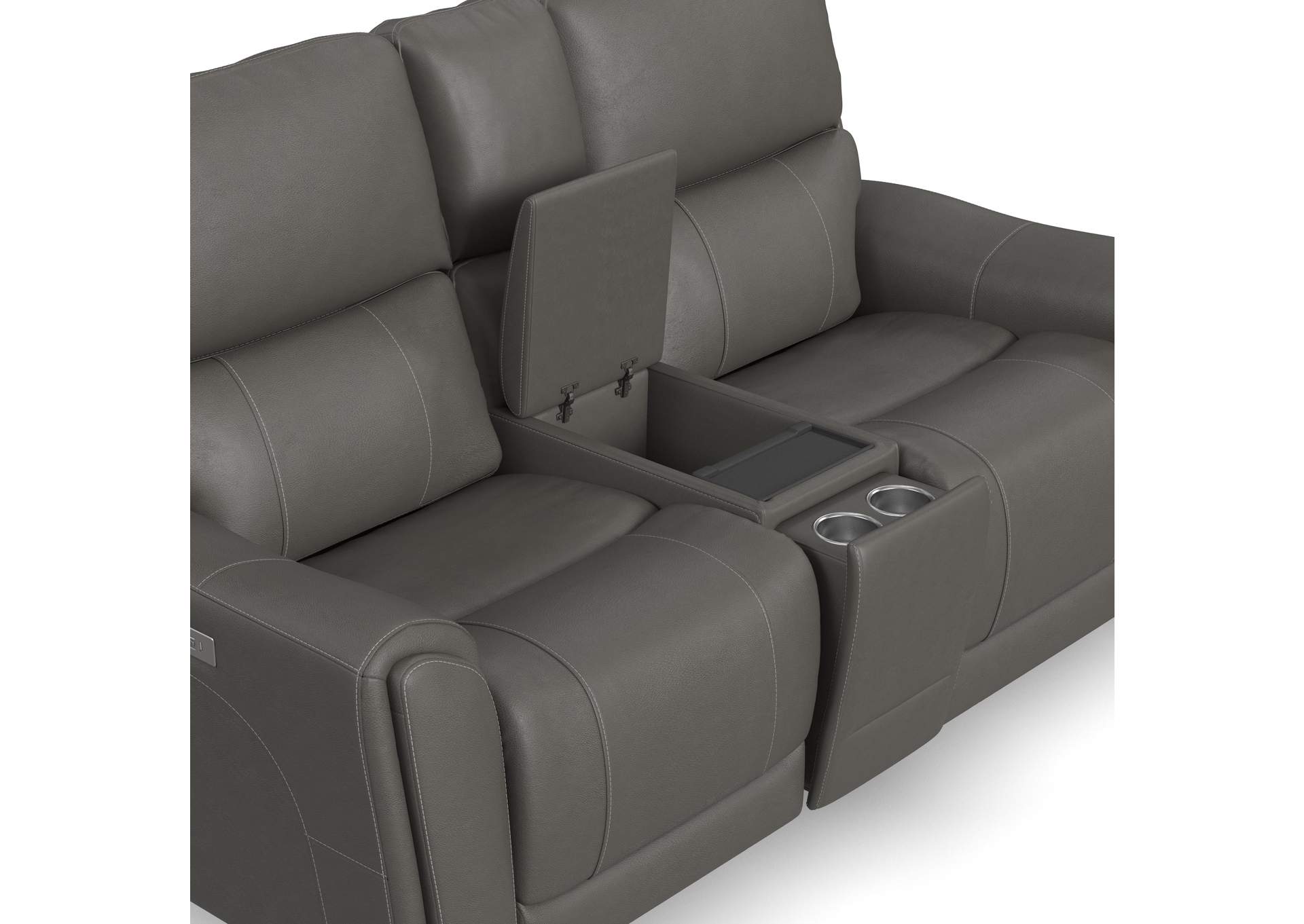 Carter Power Reclining Loveseat with Console & Power Headrests & Lumbar image 7