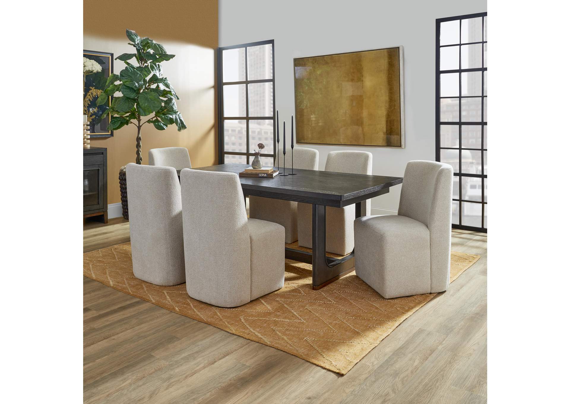 Waterfall Pair of Upholstered Dining Chairs image 6