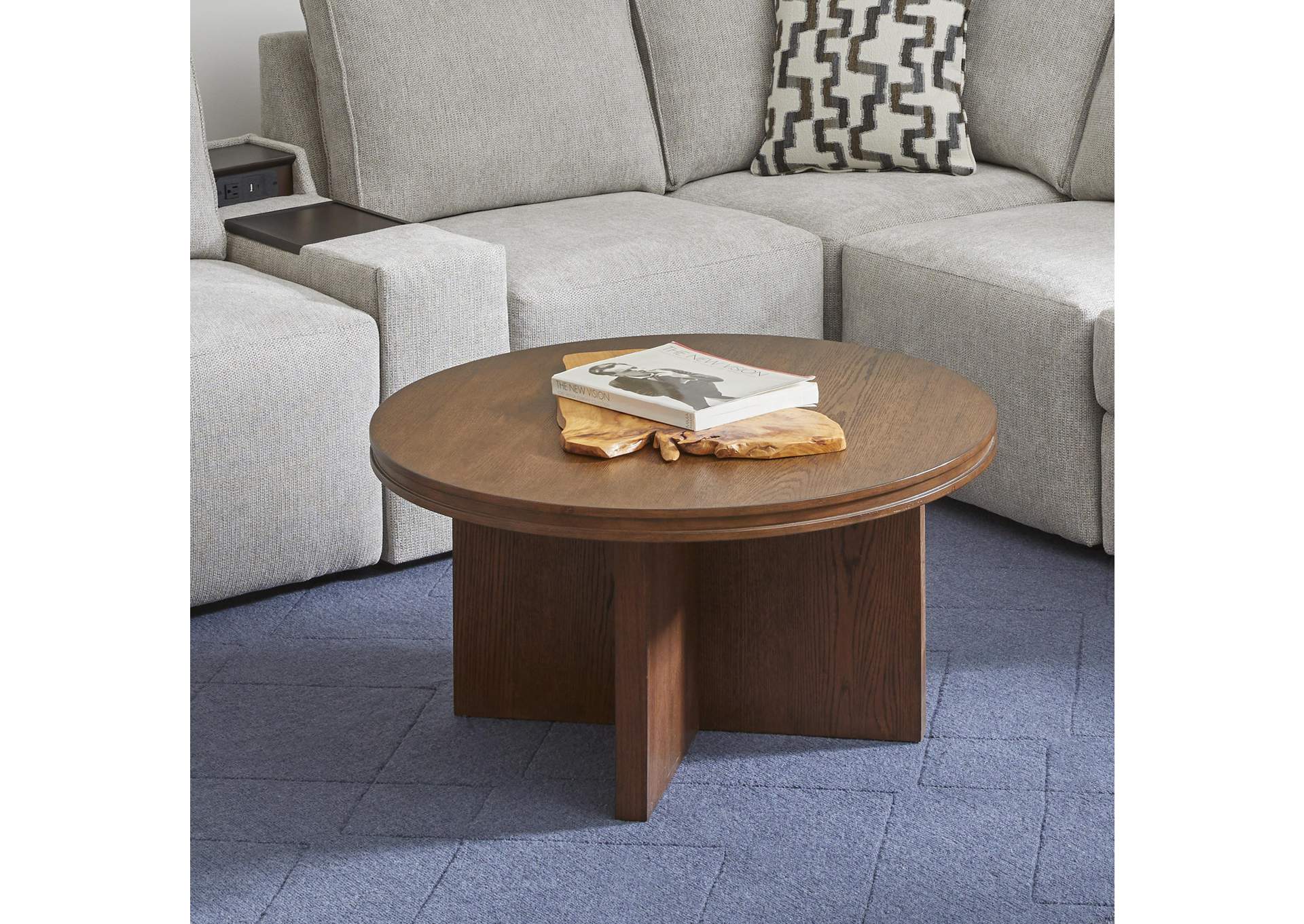 Waterfall Round Coffee Table image 7