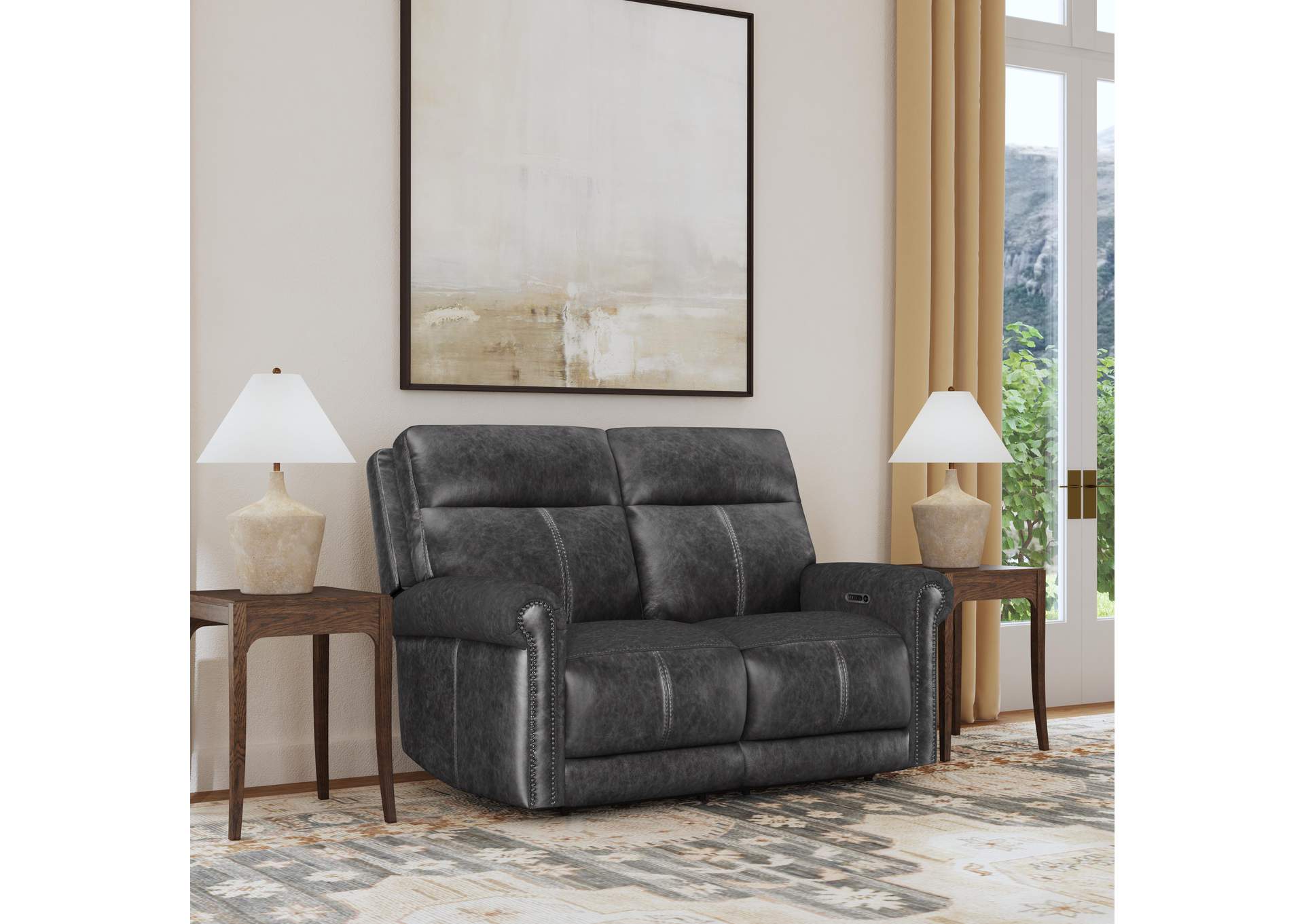 Alexander Power Reclining Loveseat with Power Headrest & Lumbar image 6