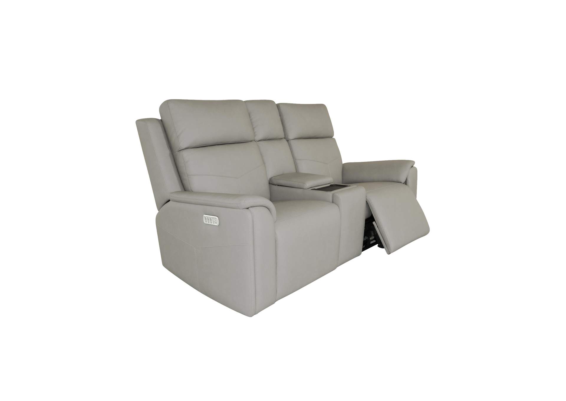 Vernon Power Reclining Loveseat with Console, Power Headrests, Lumbar, Heat & Massage image 5