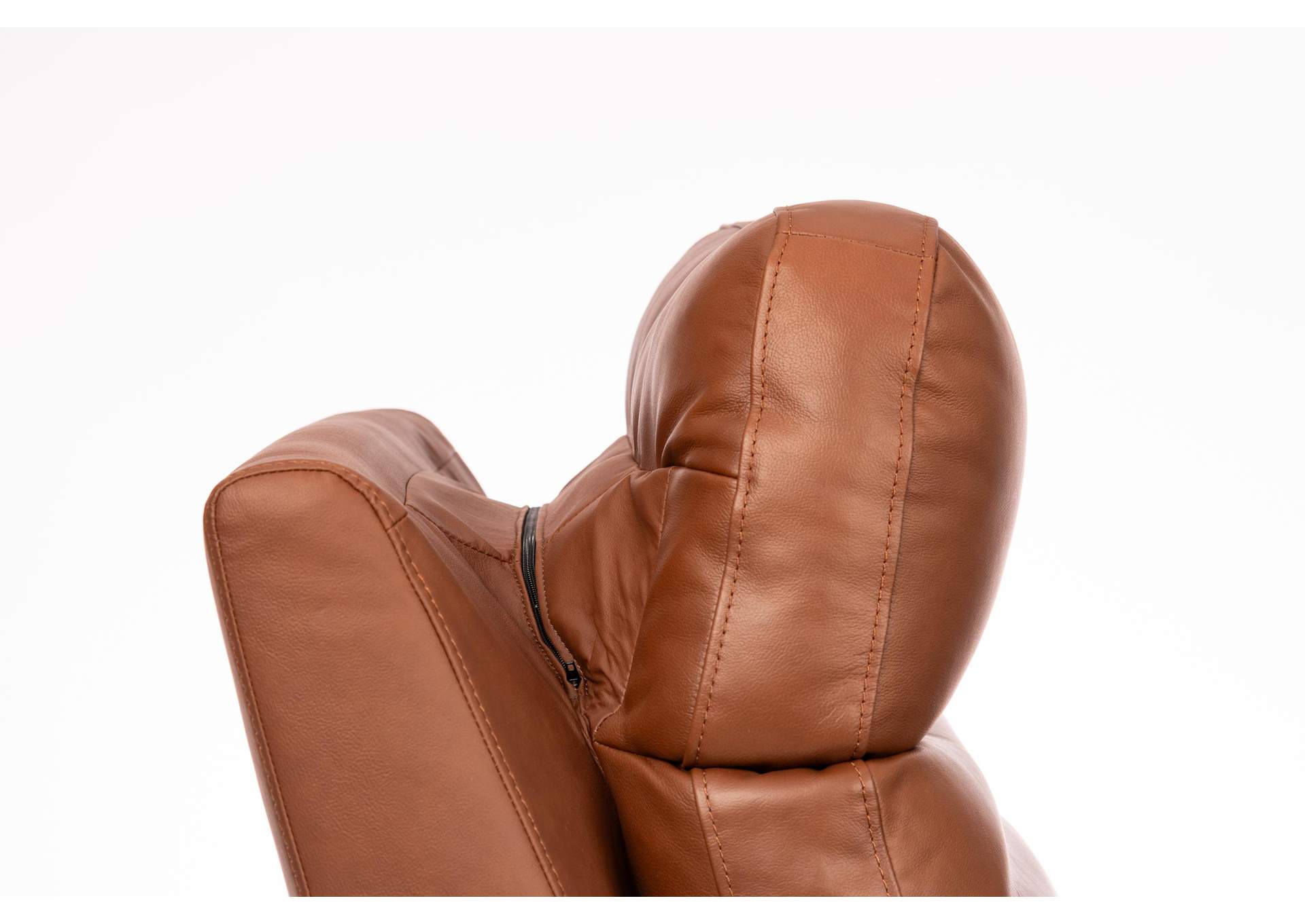 Refined Perfect Match Power Swivel Gliding Recliner with Power Headrest & Lumbar image 7