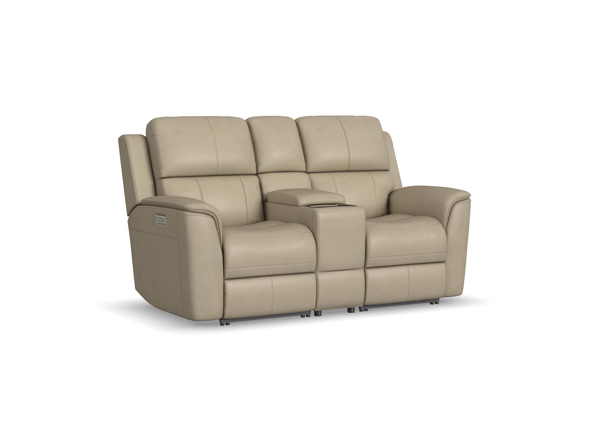 Henry Power Reclining Loveseat with Console & Power Headrests & Lumbar image 1