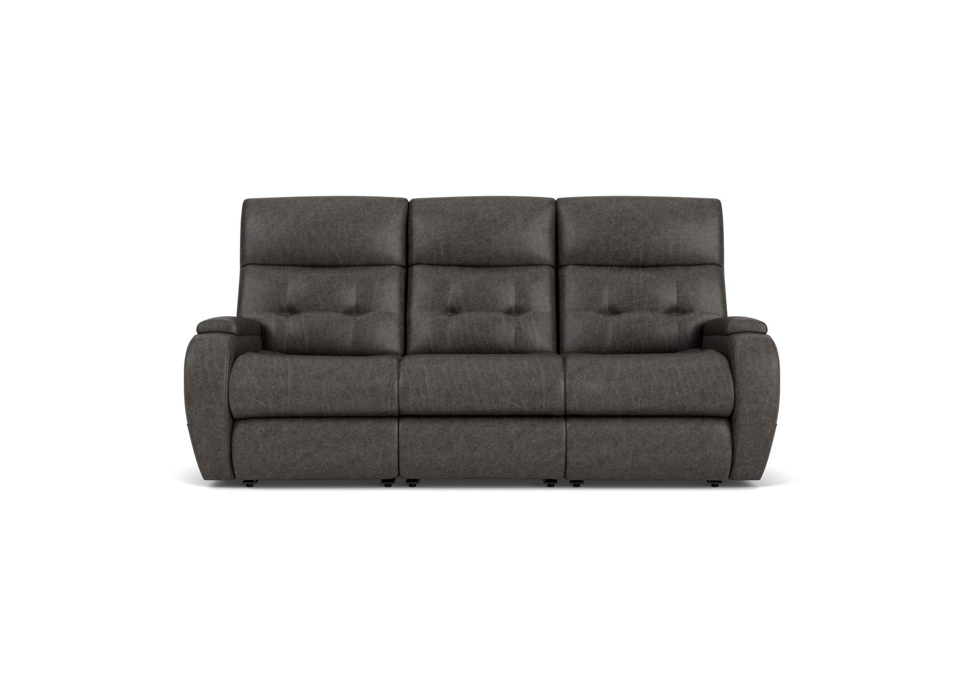 Strait Power Reclining Sofa with Power Headrests image 7