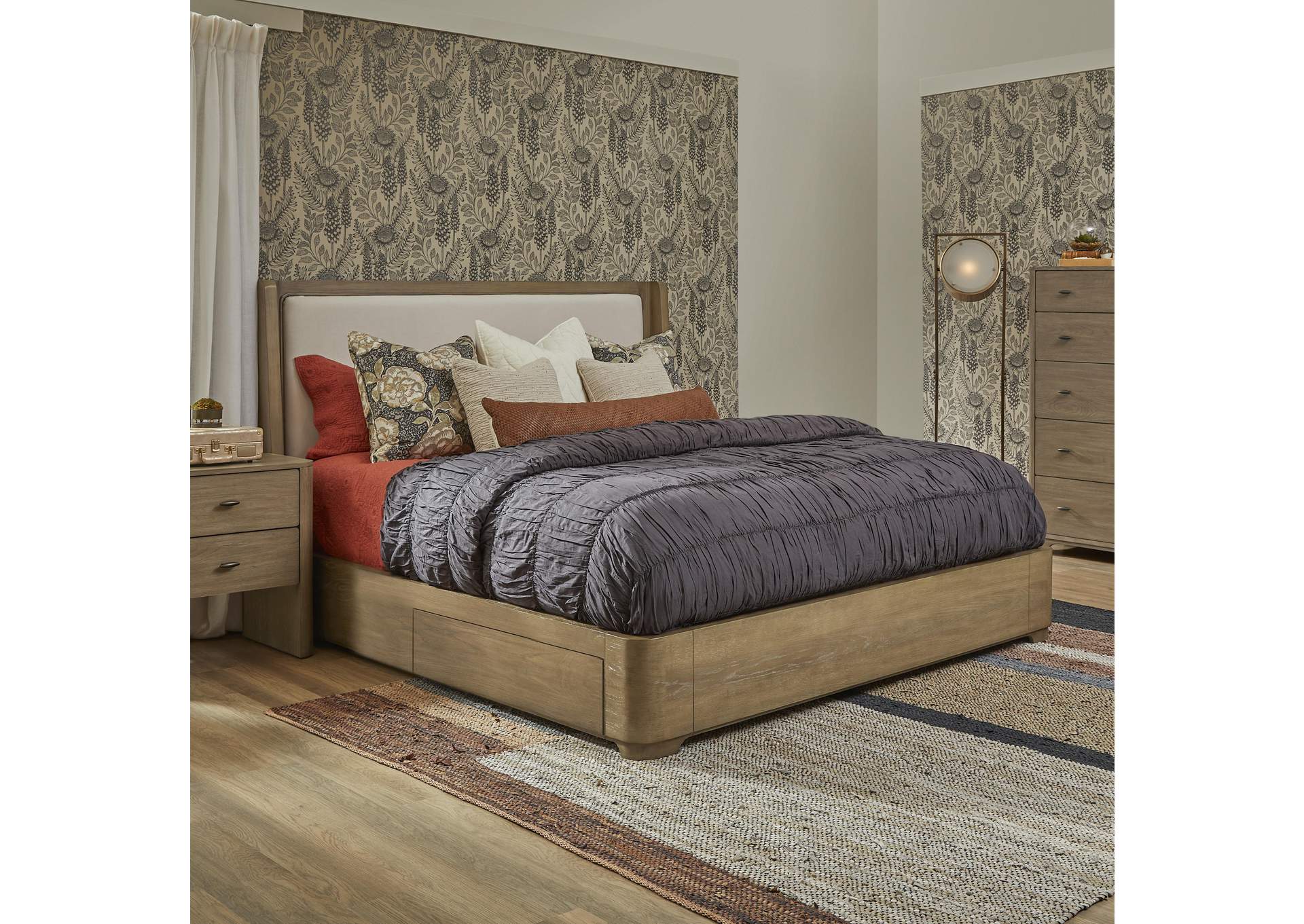 Normandy King Upholstered Storage Bed image 3