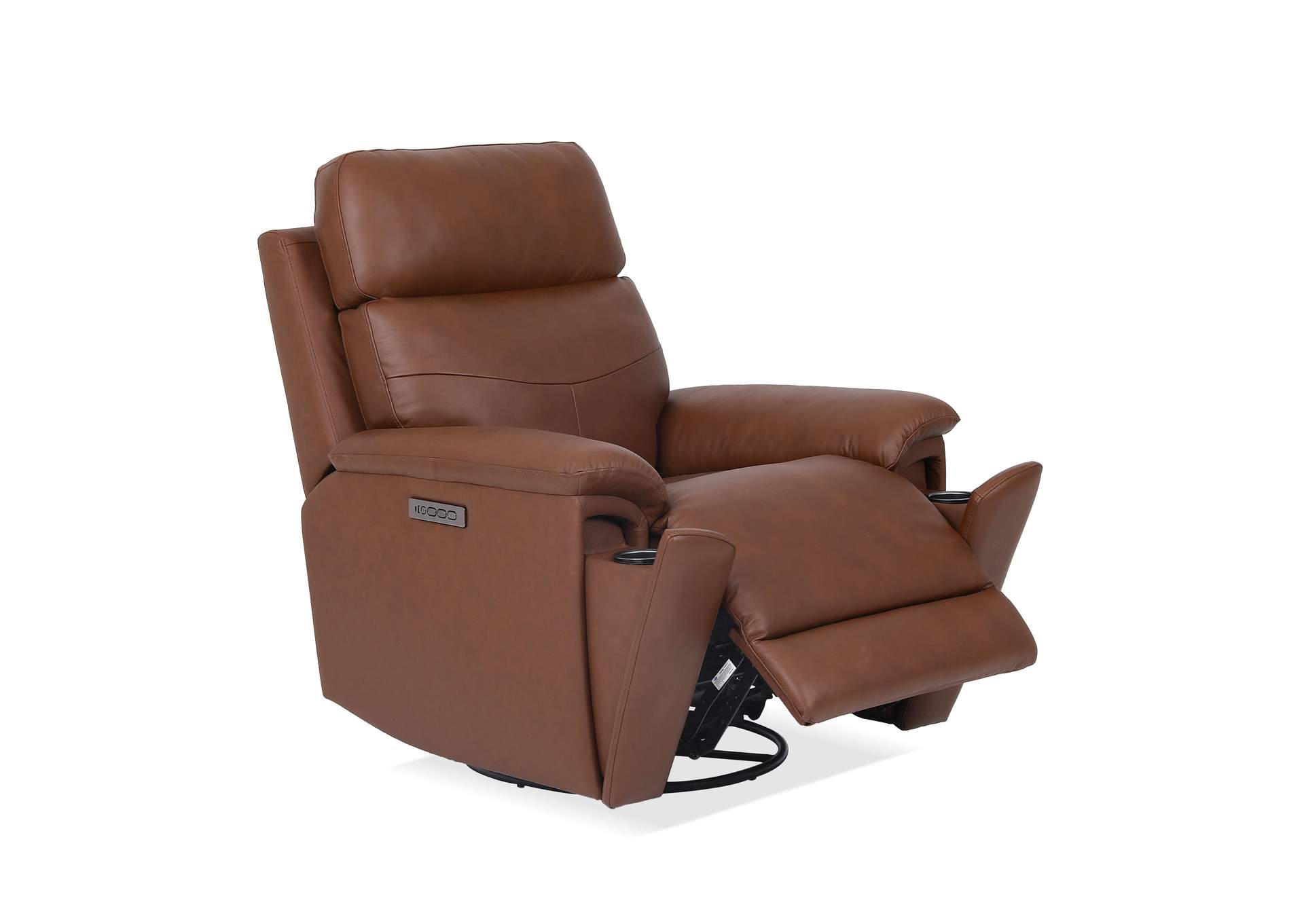 Refined Perfect Match Power Swivel Gliding Recliner with Power Headrest & Lumbar image 3