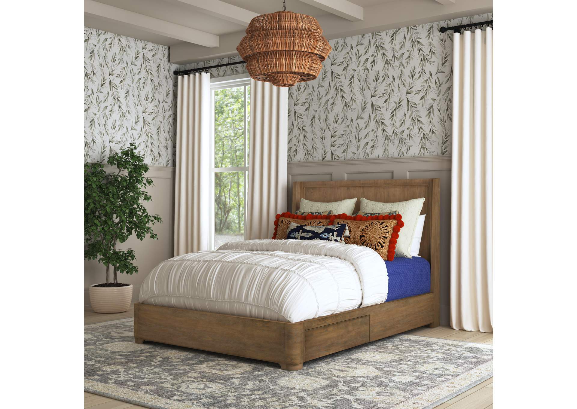 Normandy Queen Panel Storage Bed image 5