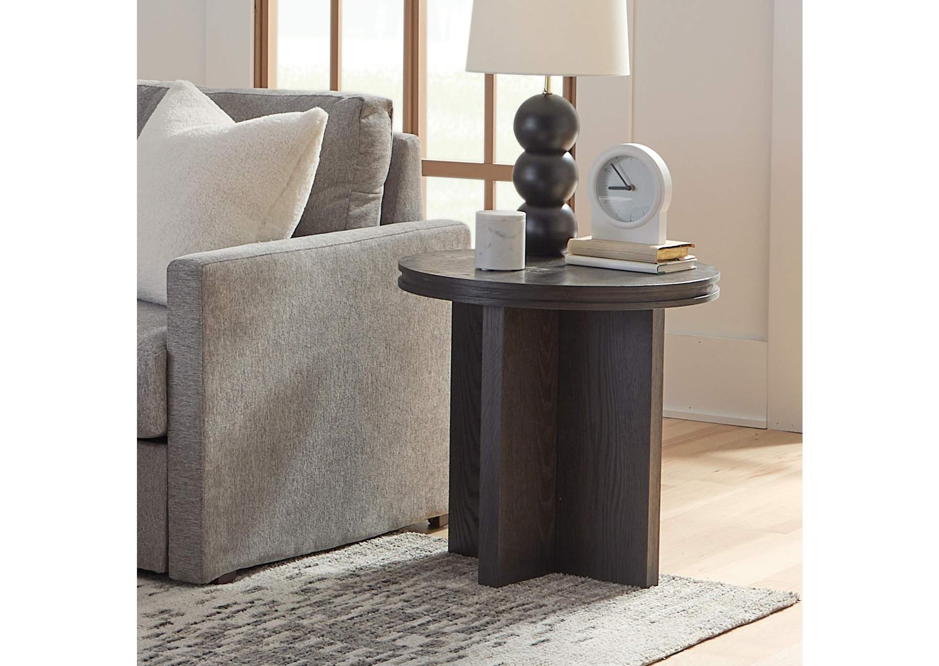 Waterfall Round End Table image 7