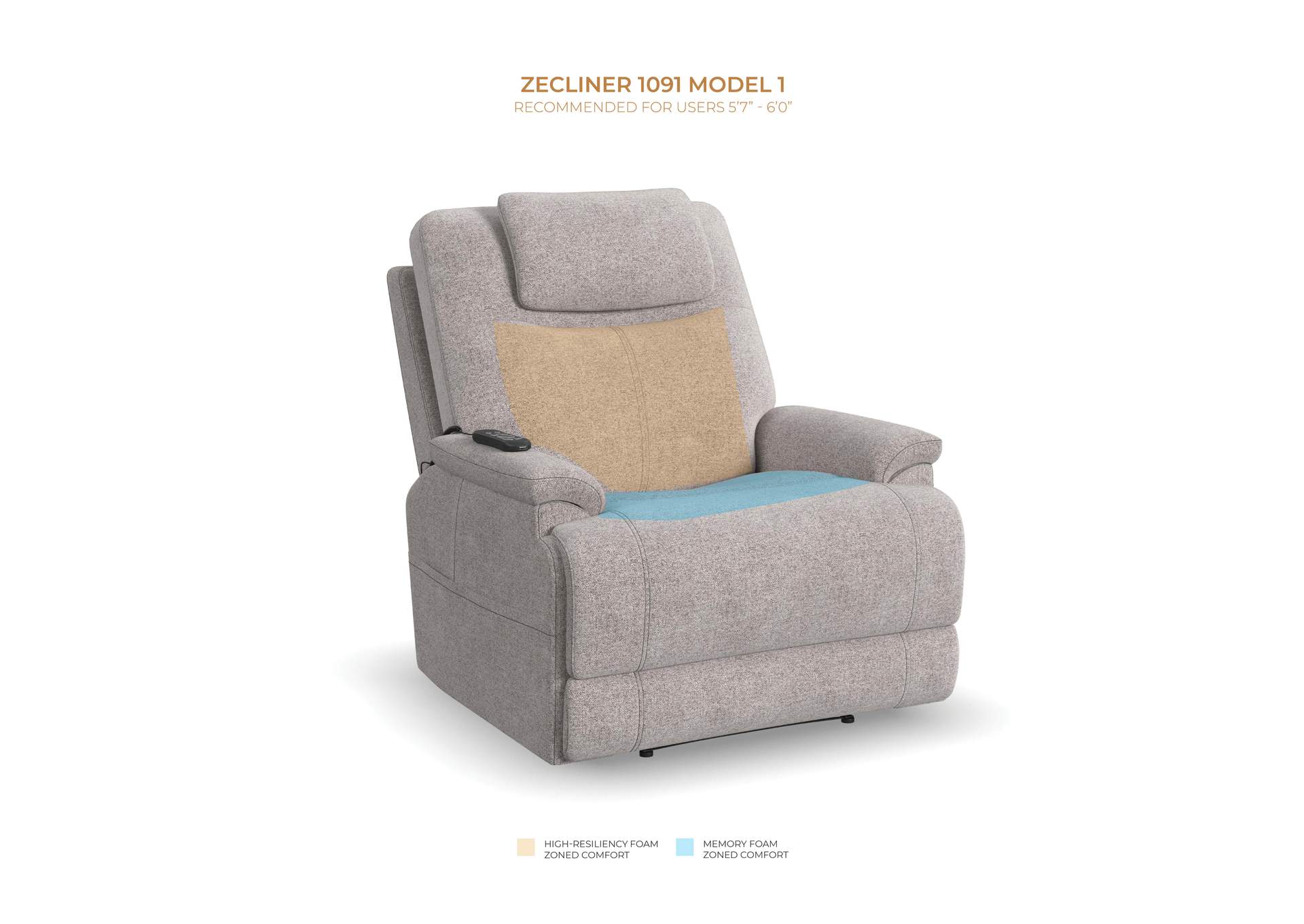 Zecliner Model 1 Power Lift Sleep Chair image 14