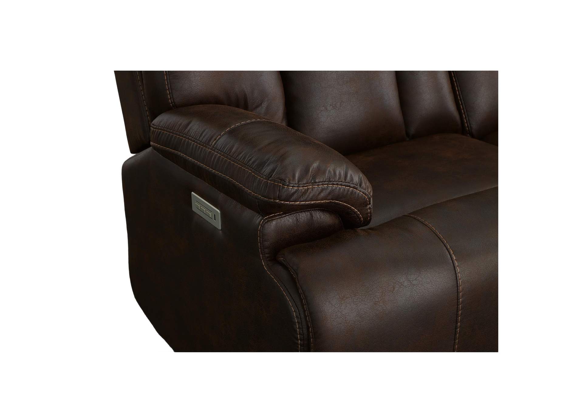 Clive Power Reclining Loveseat with Power Headrests & Lumbar image 8