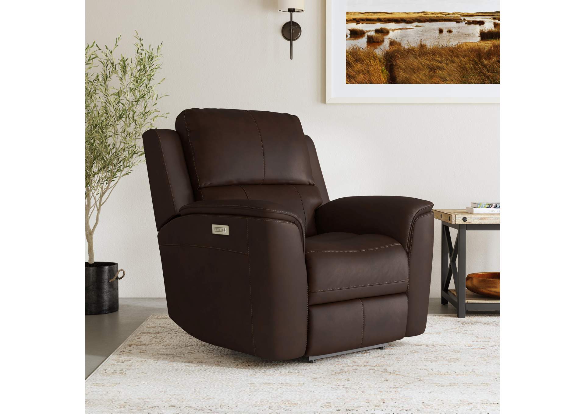 Henry Power Recliner with Power Headrest & Lumbar image 9