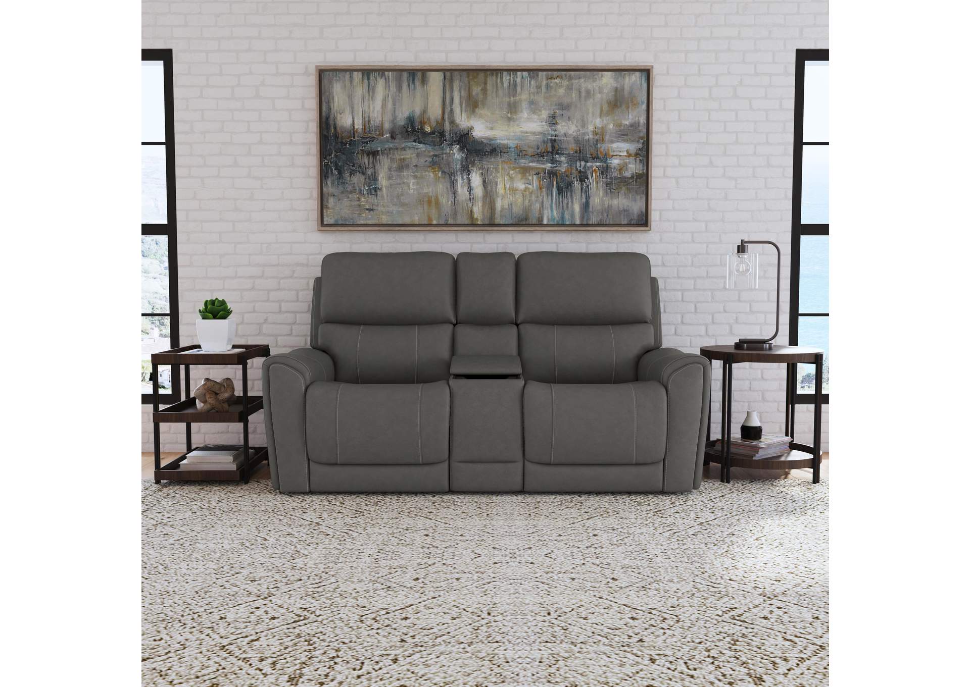 Carter Power Reclining Loveseat with Console & Power Headrests & Lumbar image 8
