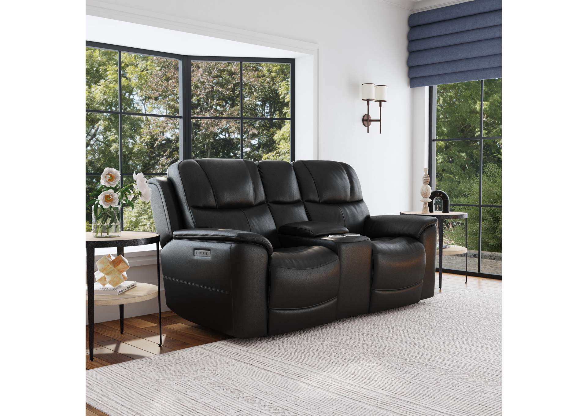 Crew Power Reclining Loveseat with Console, Power Headrests & Lumbar image 12