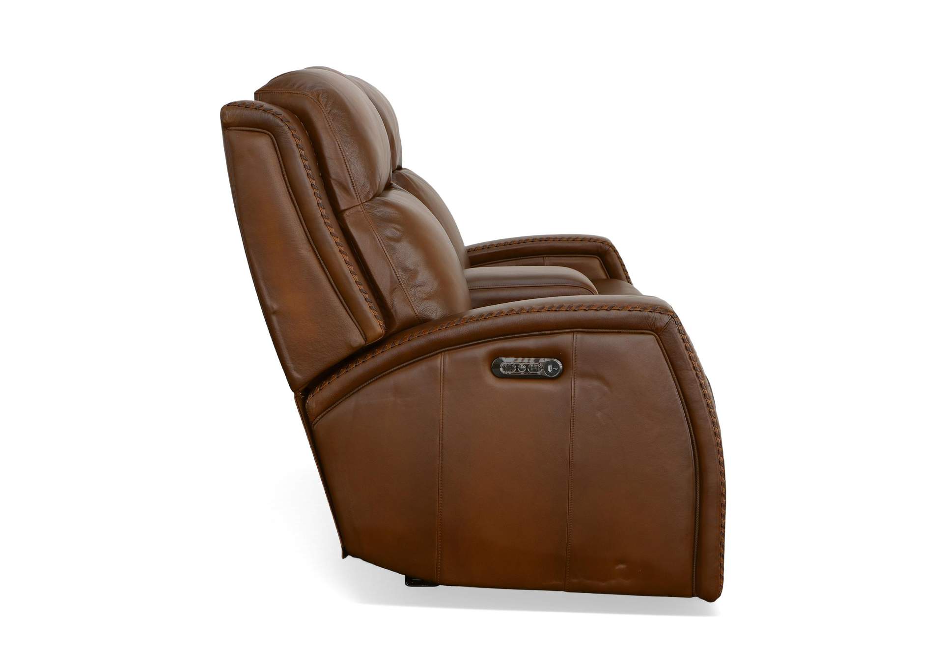 Mustang Power Loveseat with Console with Power Headrest image 6