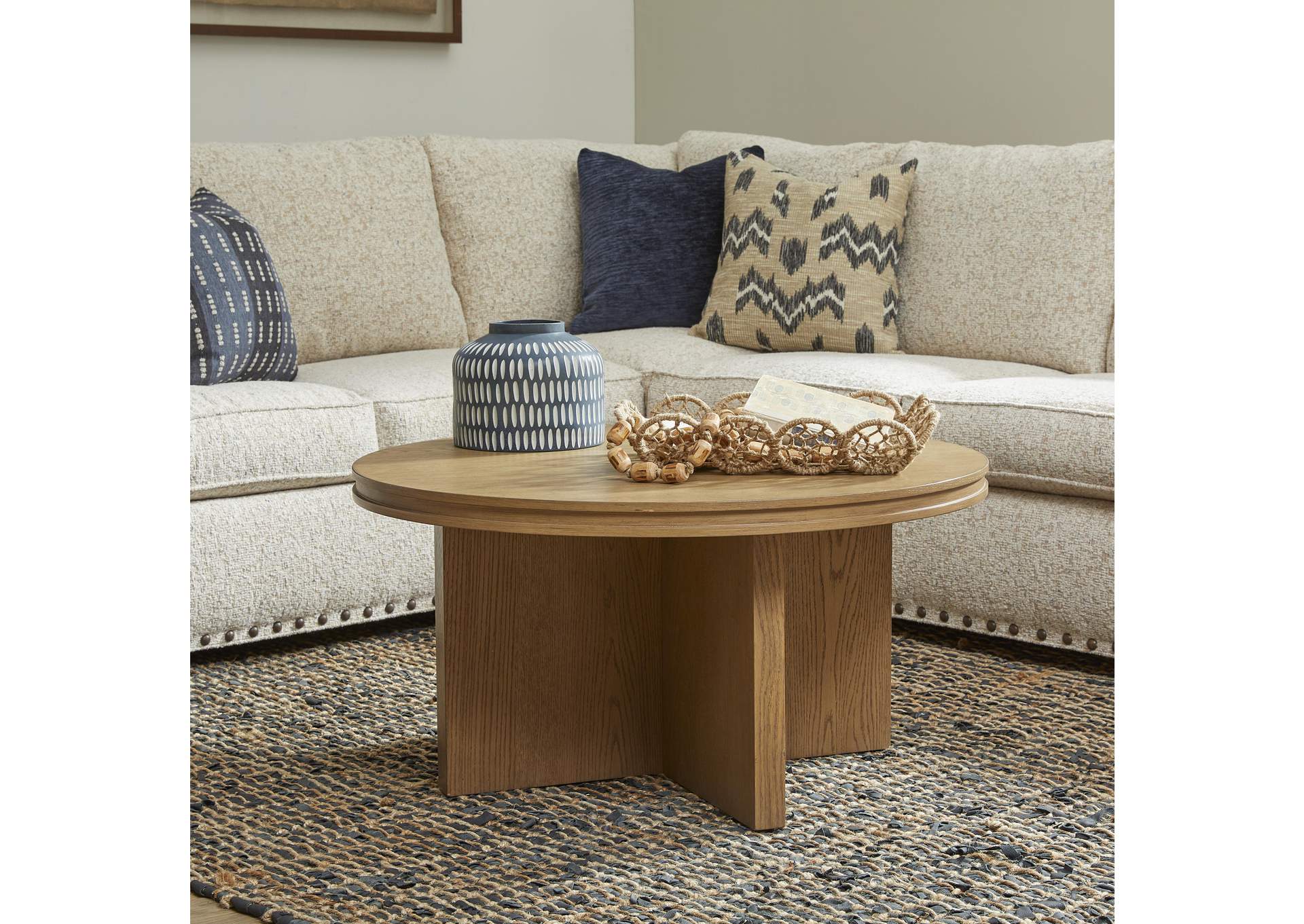 Waterfall Round Coffee Table image 4