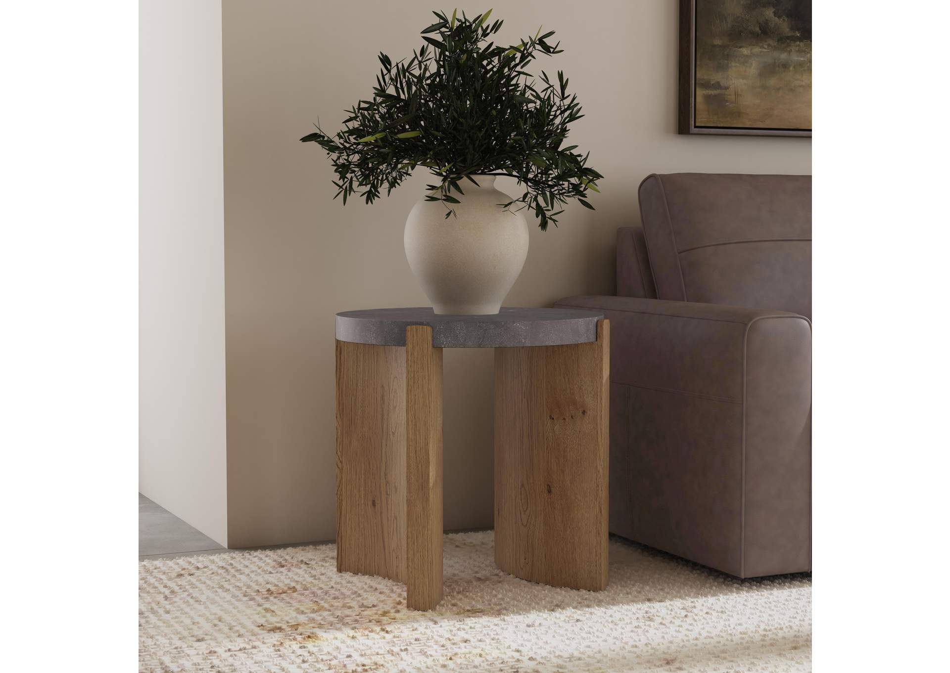 Eclipse Round End table image 6