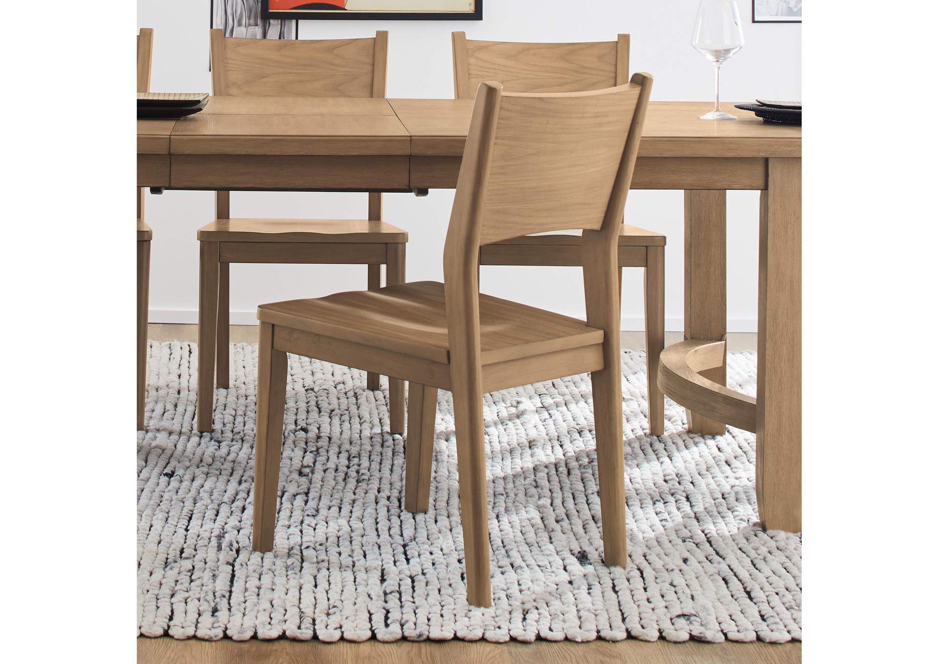 Normandy Pair of Wood Dining Chairs image 5