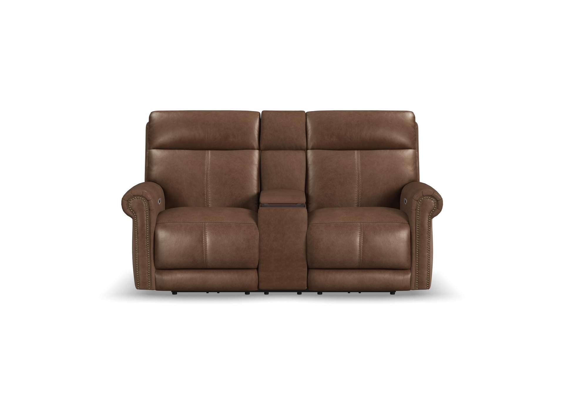 Alexander Power Reclining Loveseat with Console, Power Headrest & Lumbar image 3