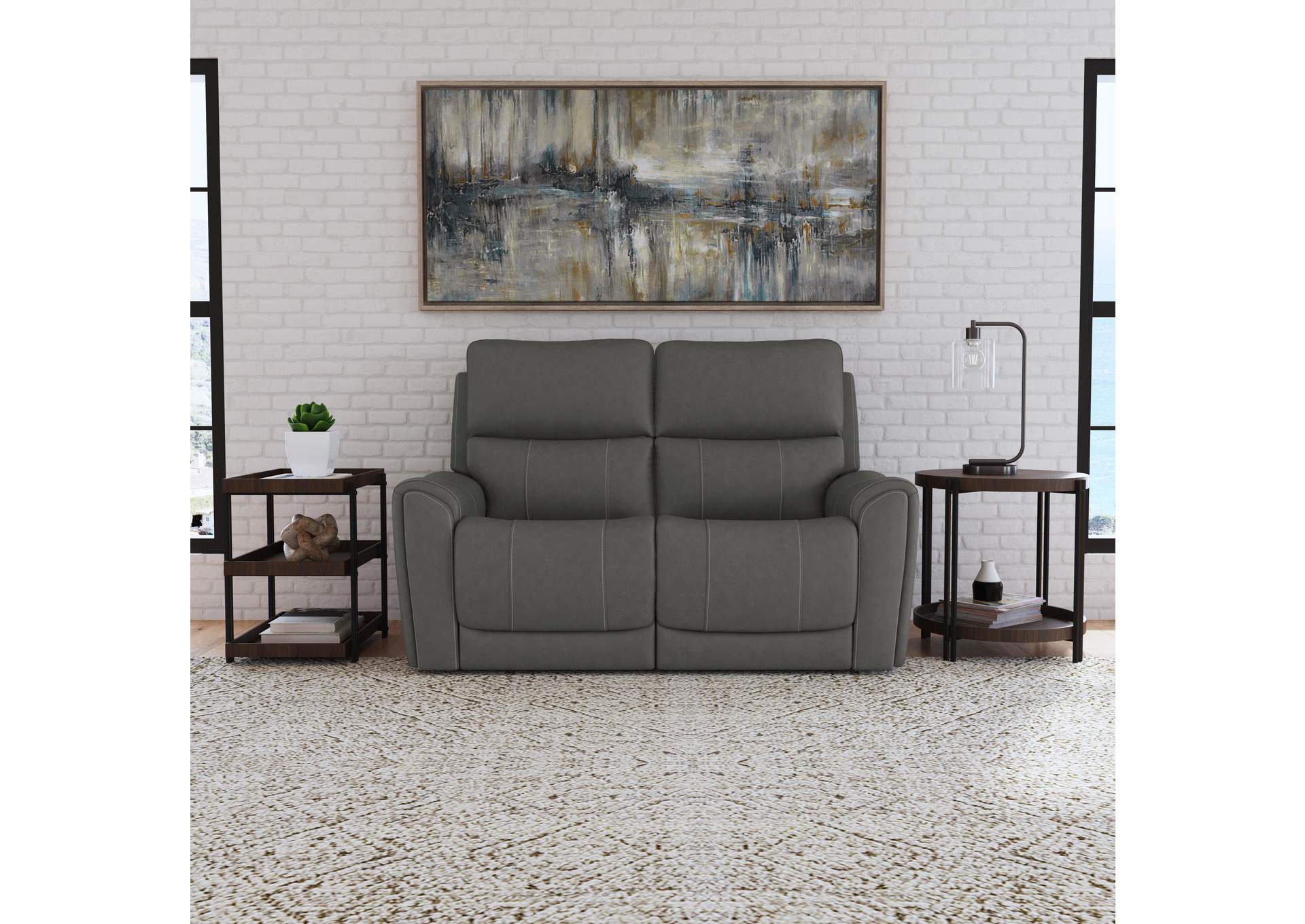 Carter Power Reclining Loveseat with Power Headrests & Lumbar image 6