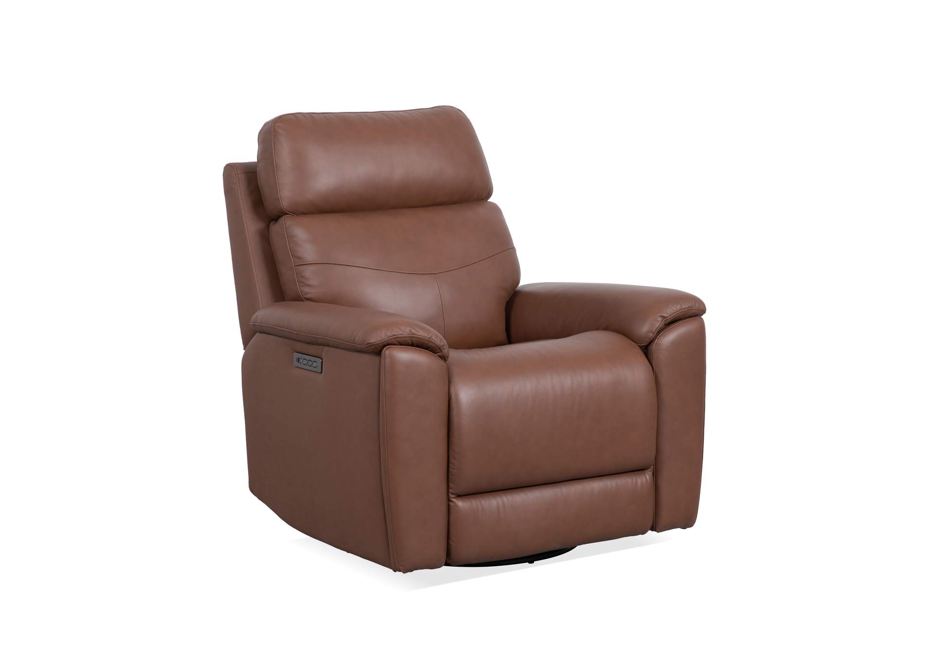 Refined Perfect Match Power Swivel Gliding Recliner with Power Headrest & Lumbar image 1