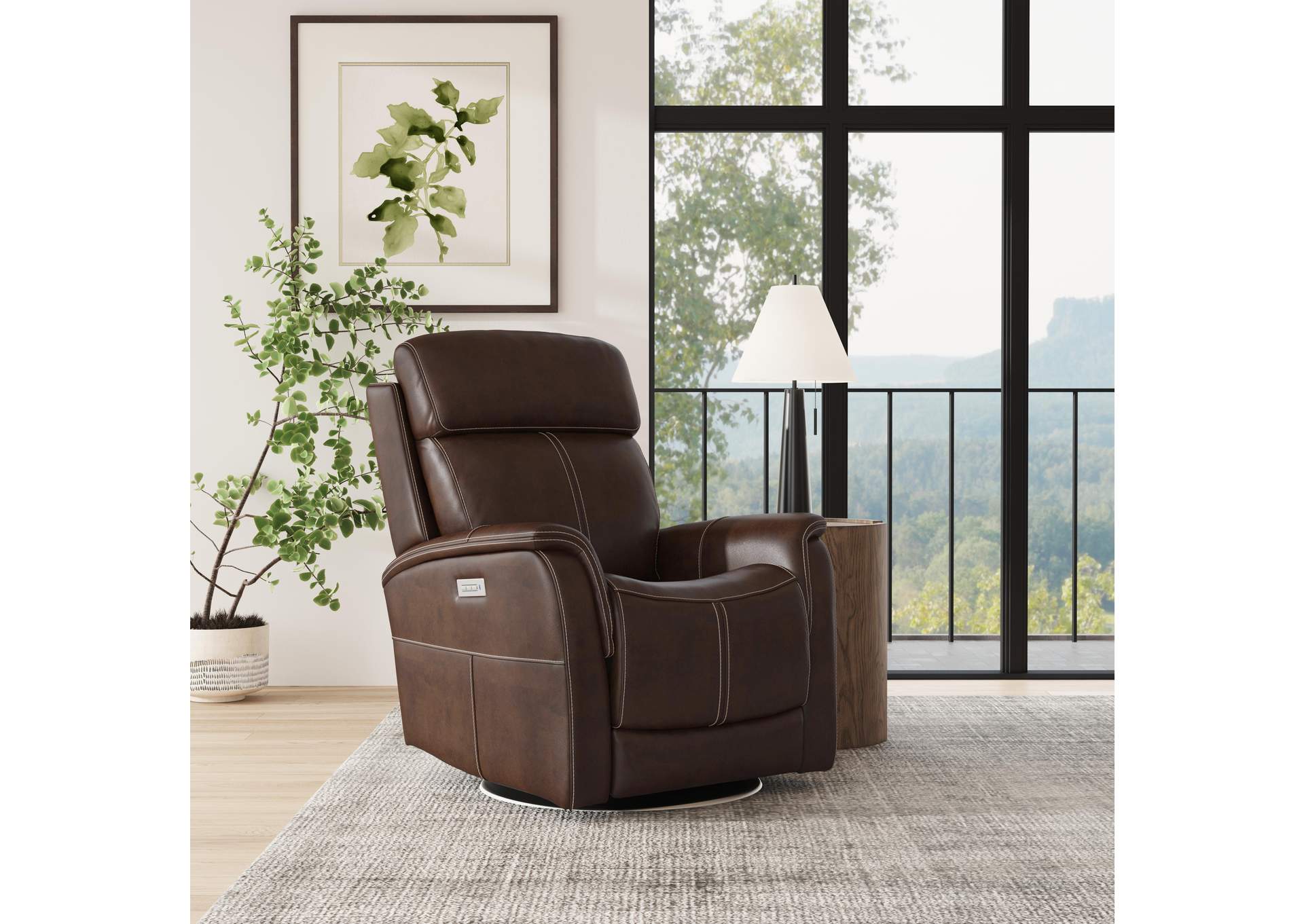 View Power Swivel Recliner with Power Headrest image 5