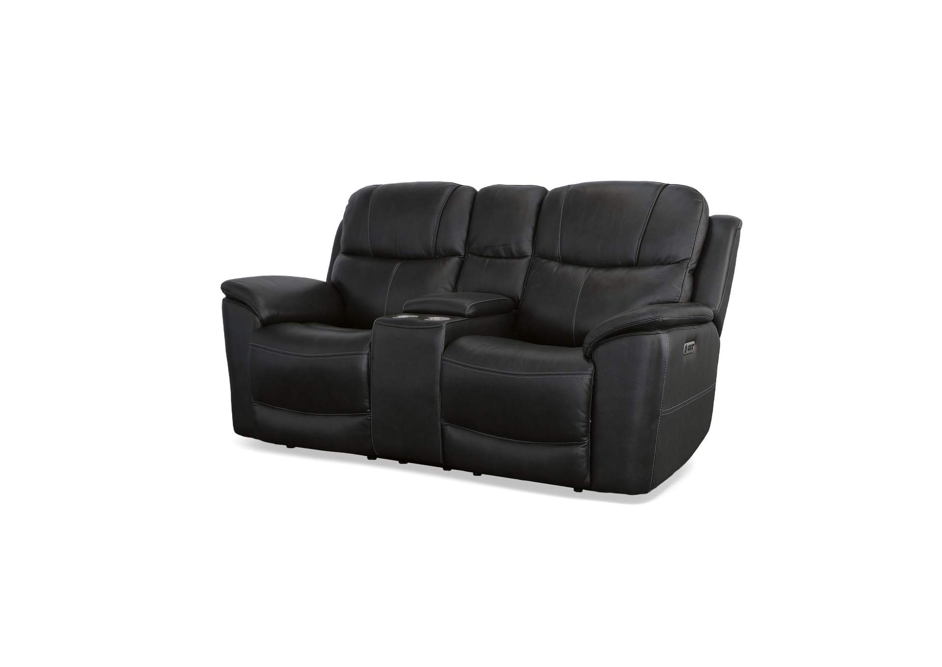 Crew Power Reclining Loveseat with Console, Power Headrests & Lumbar image 1